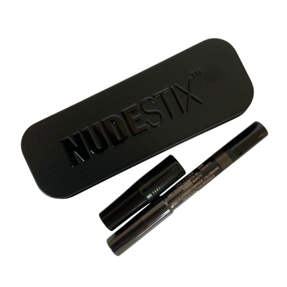Nudestix Magnetic Matte Eye Color Pencil SLATE Gray with Sharpener & Tin
